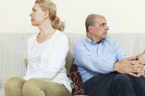Senior couple is unhappy with each other afetr a quarell