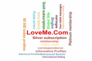 words related to dating at LoveMe.Com