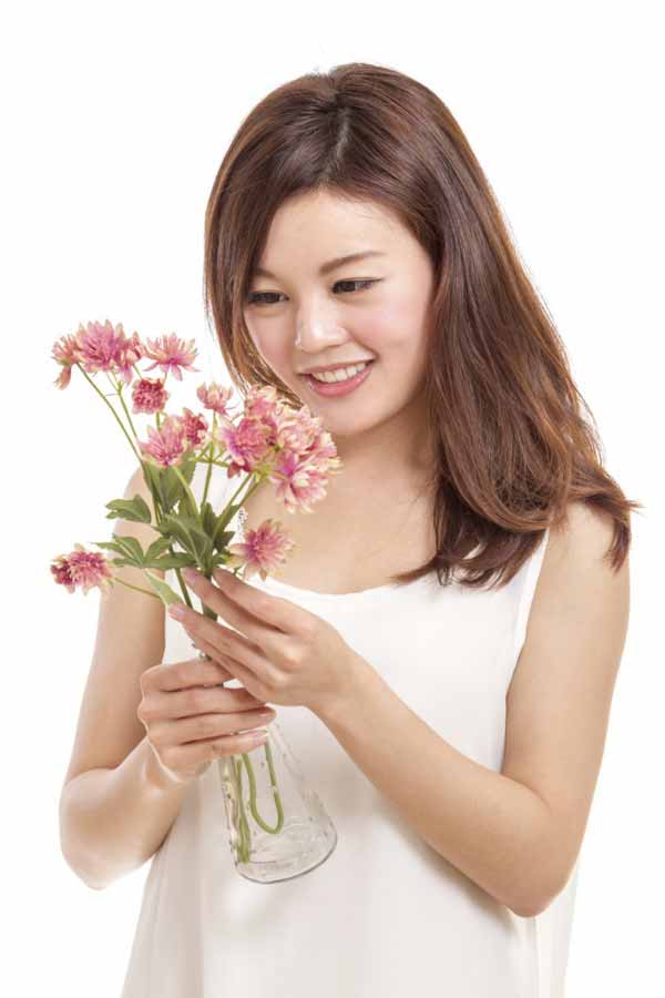 Beautiful Smiling Chinese woman 