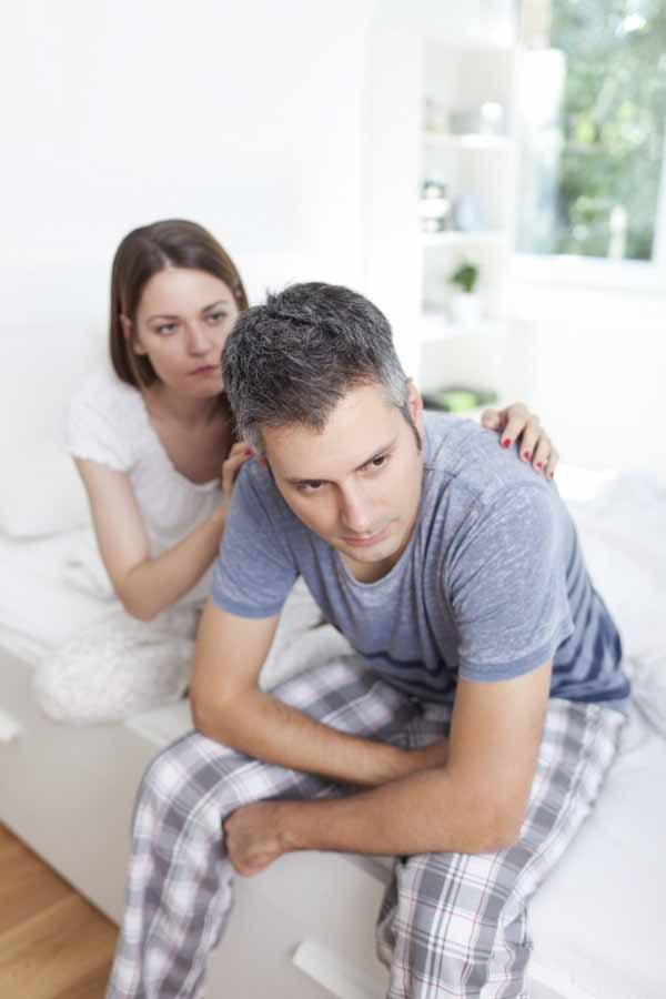 Young couple having relationship difficulties