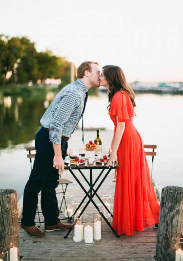 proposal by the river