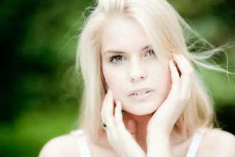 a beautiful Estonian blond girl
