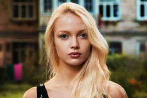 beautiful blonde Latvian girl