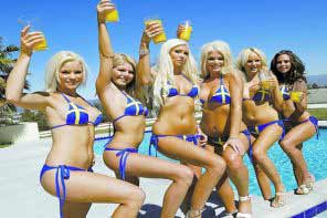 Young Swedish women in bikini