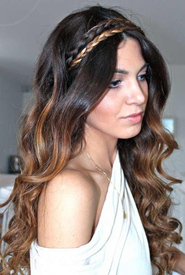 a beautiful Greek girl with traditional hair style