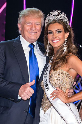 Donald Trump with Miss USA 